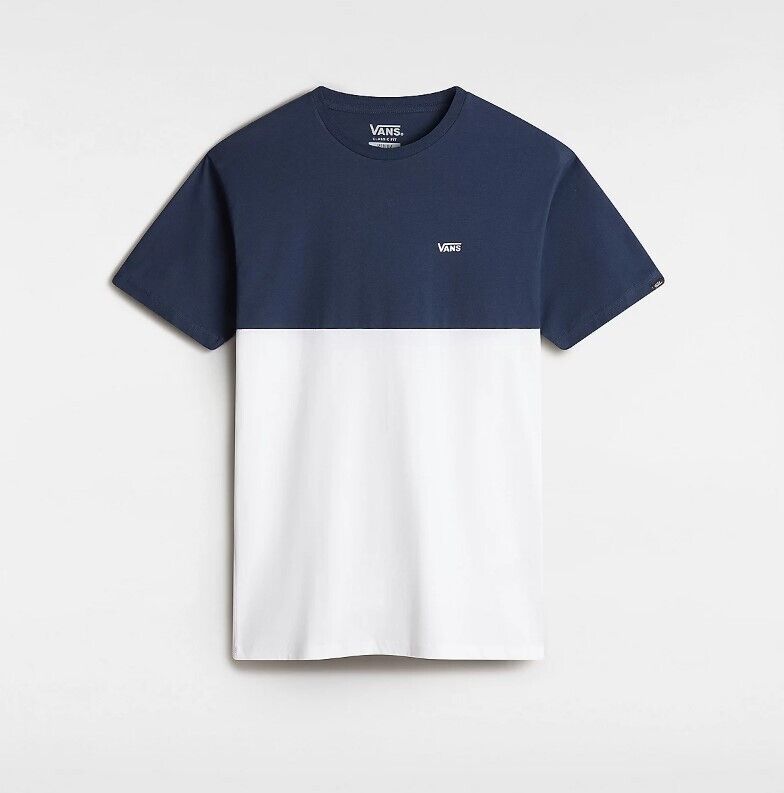 Vans Mens Colour Block T-Shirt / White Blue / RRP £25