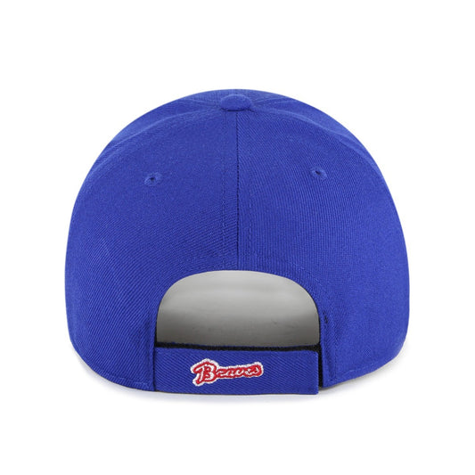47 Brand Atlanta Braves Cooperstown MVP Baseball Cap / Royal Blue Red / RRP £28
