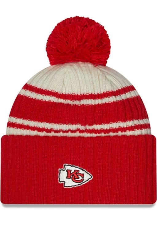 New Era Kansas City Chiefs NFL Sport Knit Hat / Red White / RRP £30