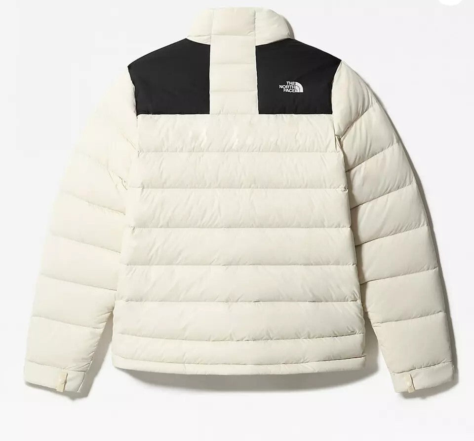The North Face Womens Massif Puffer Jacket / White Black / RRP £250