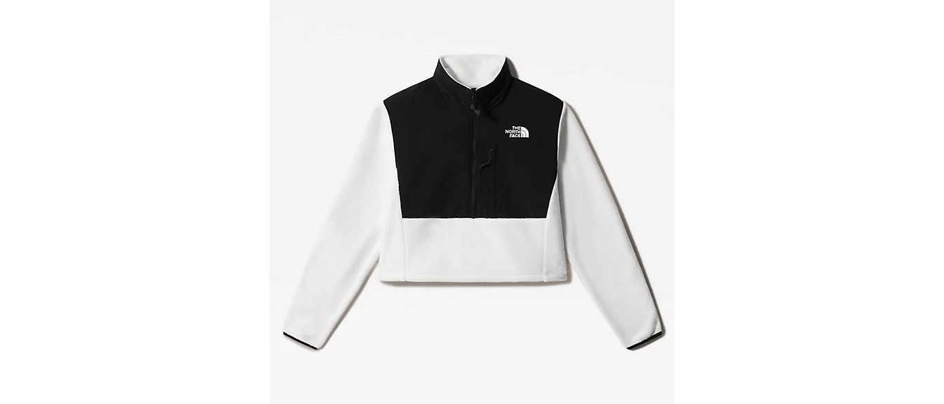 The North Face Women’s Crop Denali Jacket – Gardenia White Outerwear