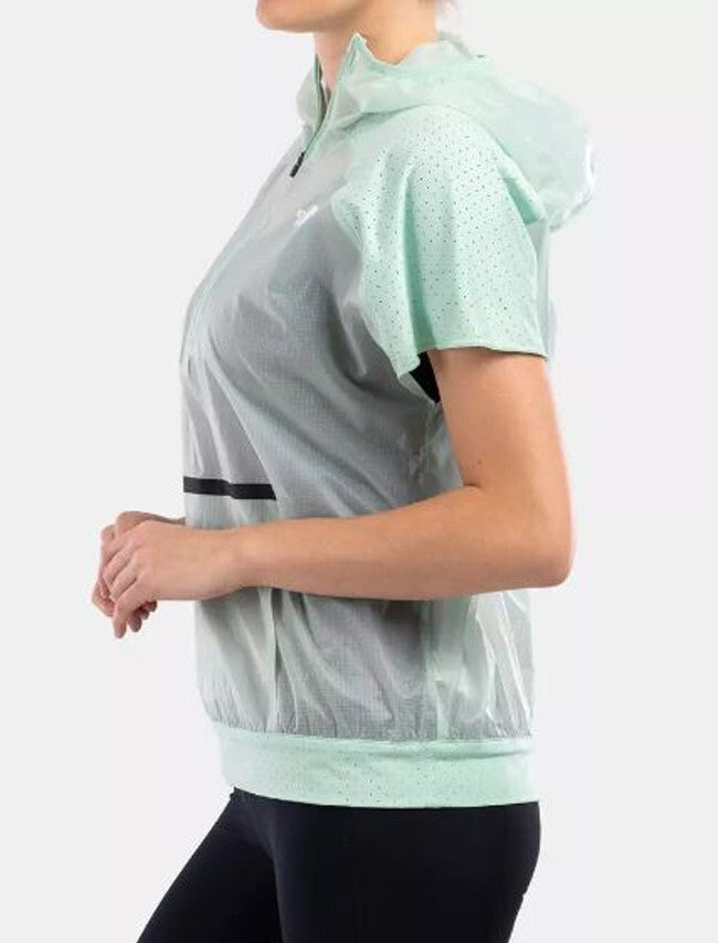 The North Face Womens Green 100 Glacier Wind Running Hoodie / RRP £70