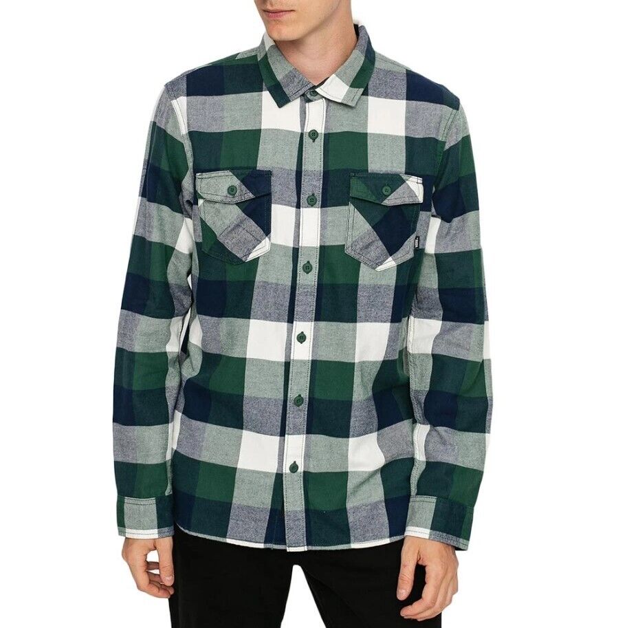 Vans Mens Box Flannel Shirt – Pine Needle/Dress Blues /RRP £55