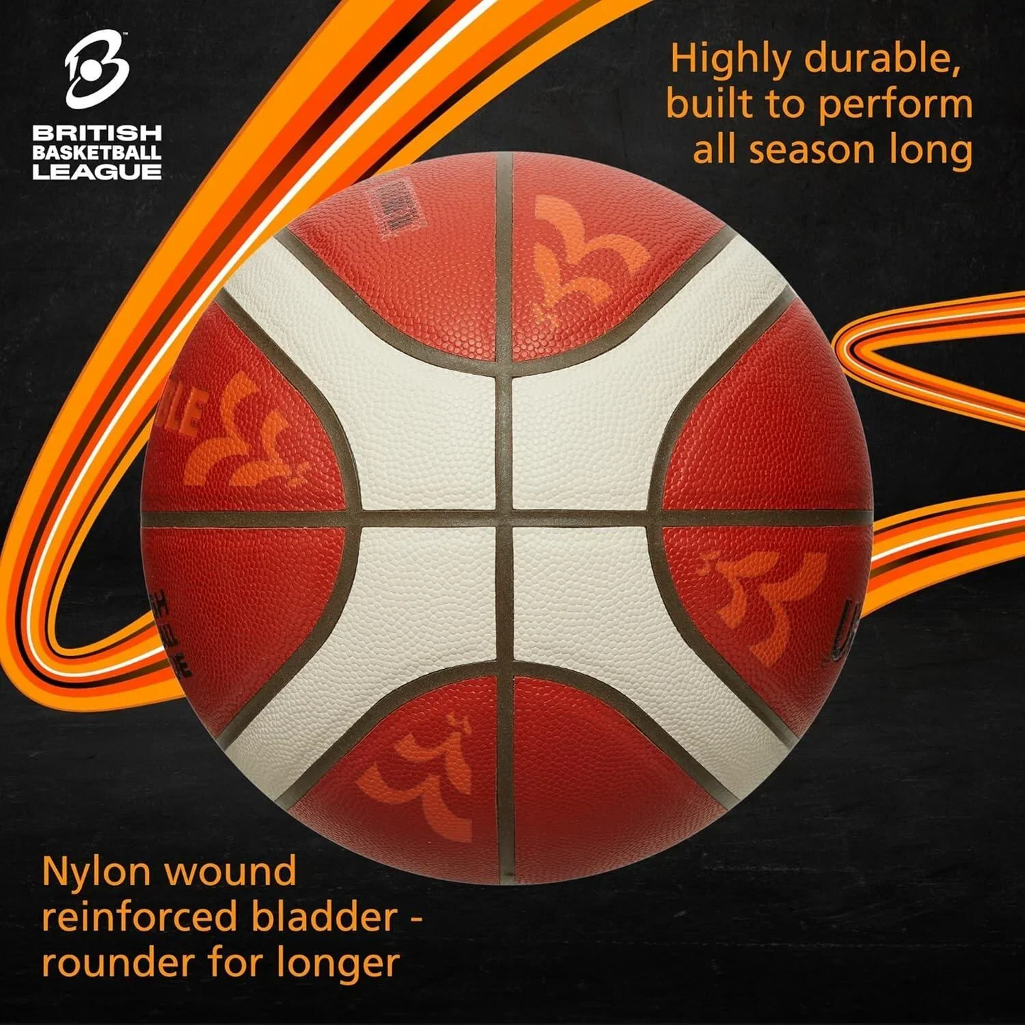 Molten FIBA Premium Leather Orange Edition Basketball / BN / Size 7 / RRP £75