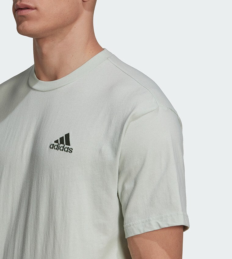 Adidas Unisex Embroidered Logo T-Shirt / Grey / RRP £25