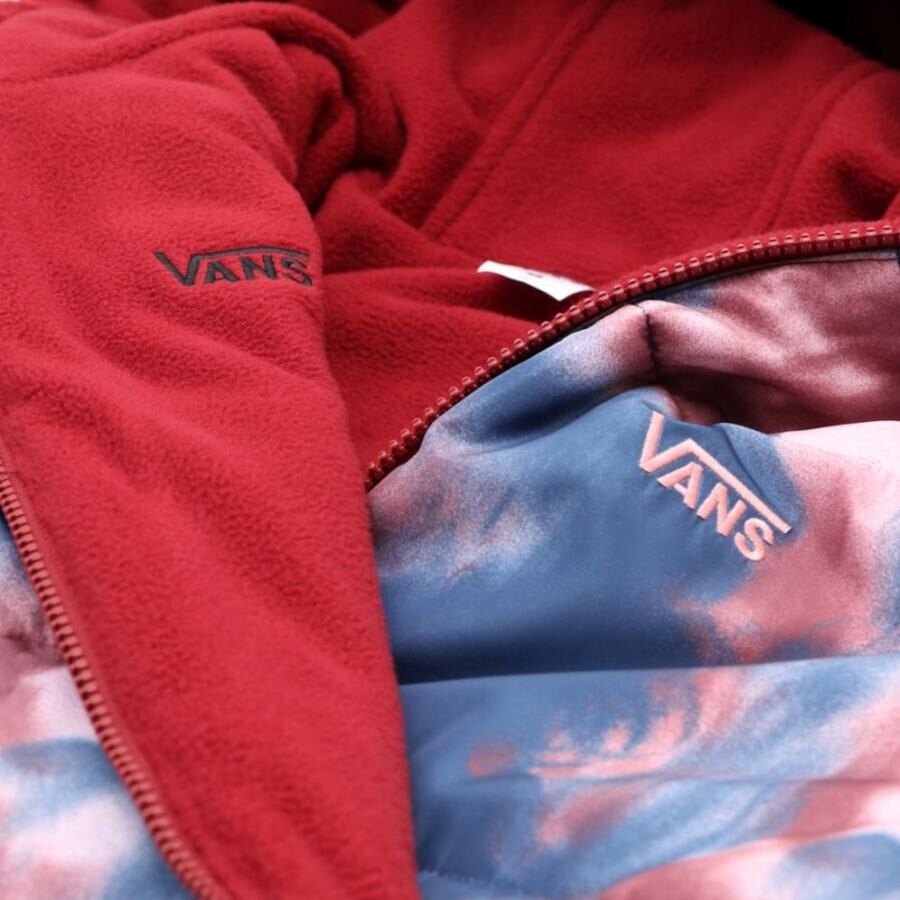 Vans Womens Litty Reversible Puffer Jacket / Blue Red / RRP £130