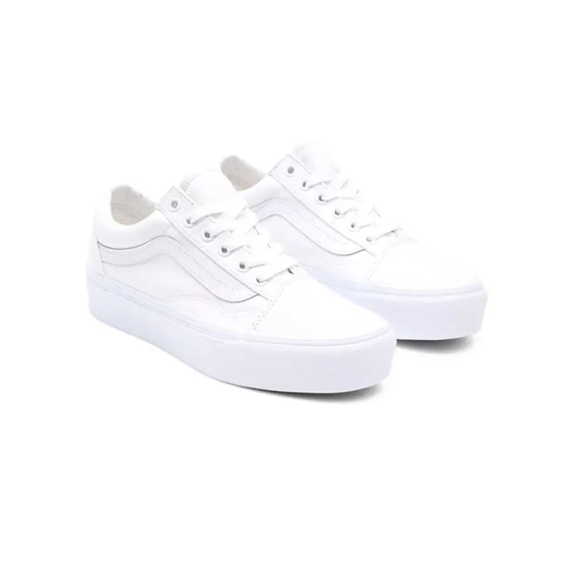 Vans Womens Old Skool Platform Trainers / White / RRP £80