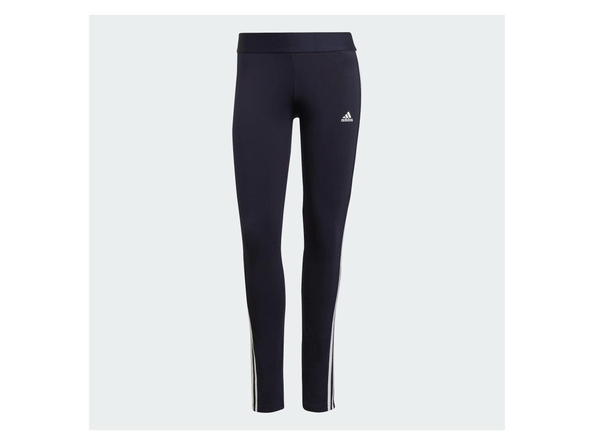 Adidas Womens 3 Stripe Gym Leggings / Navy Blue / RRP £23