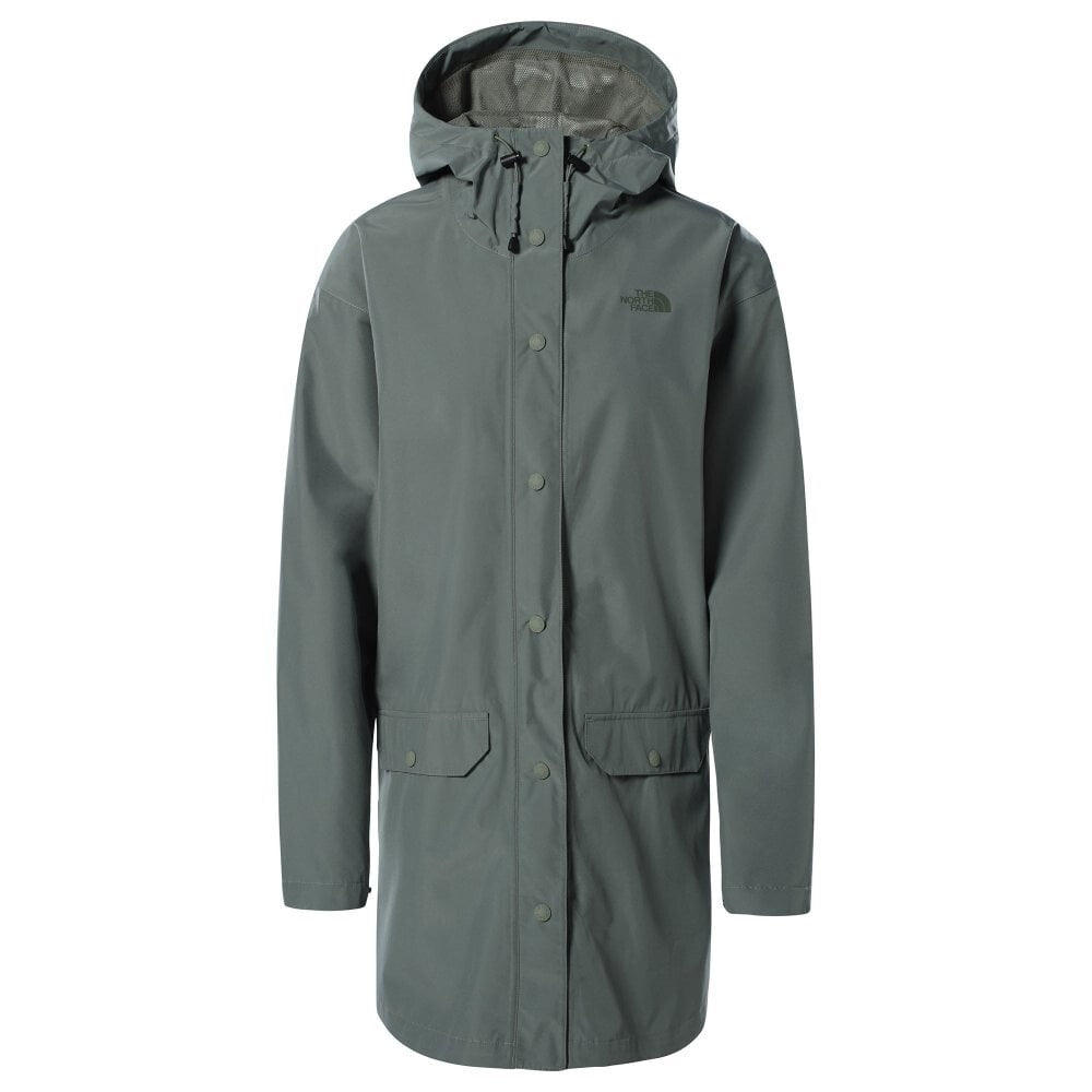 The North Face Women’s Woodmont Rain Jacket - Agave Green, Outerwear