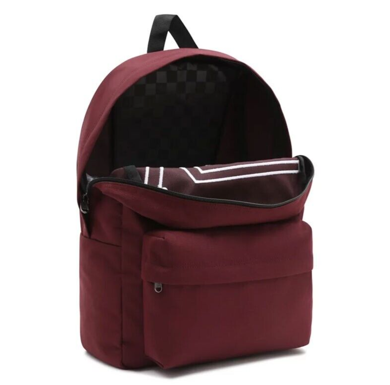 Vans Backpack / Skool Drop V Logo / Dark Red / RRP £40