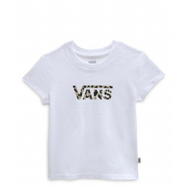 Vans T Shirt Leopard Flying V Kids White / RRP £18