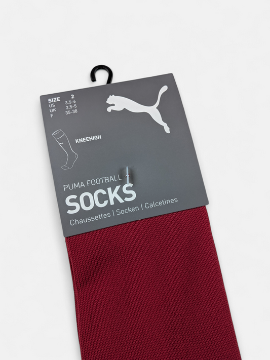 Puma Mens 2021-22 Valencia Away Football Socks / BNWT / Red / RRP £17