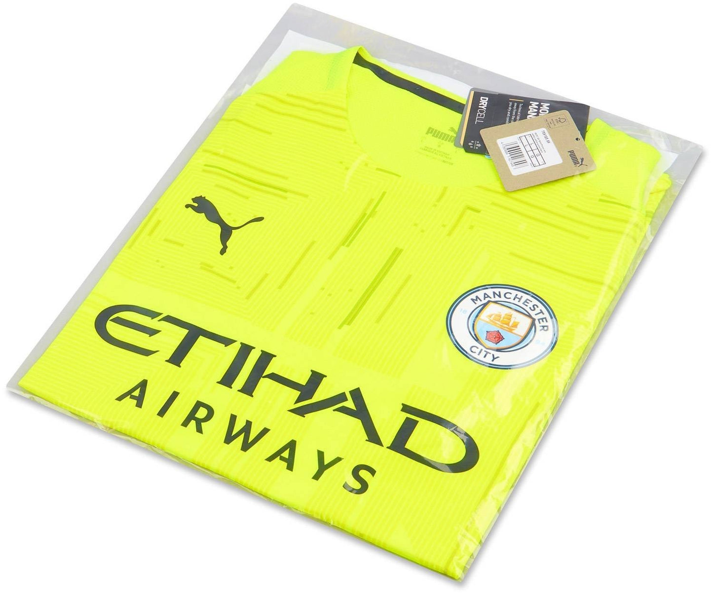 Puma Mens 2021-22 Manchester City Player Issue Gk S/S Shirt/Yellow/RRP £109.99