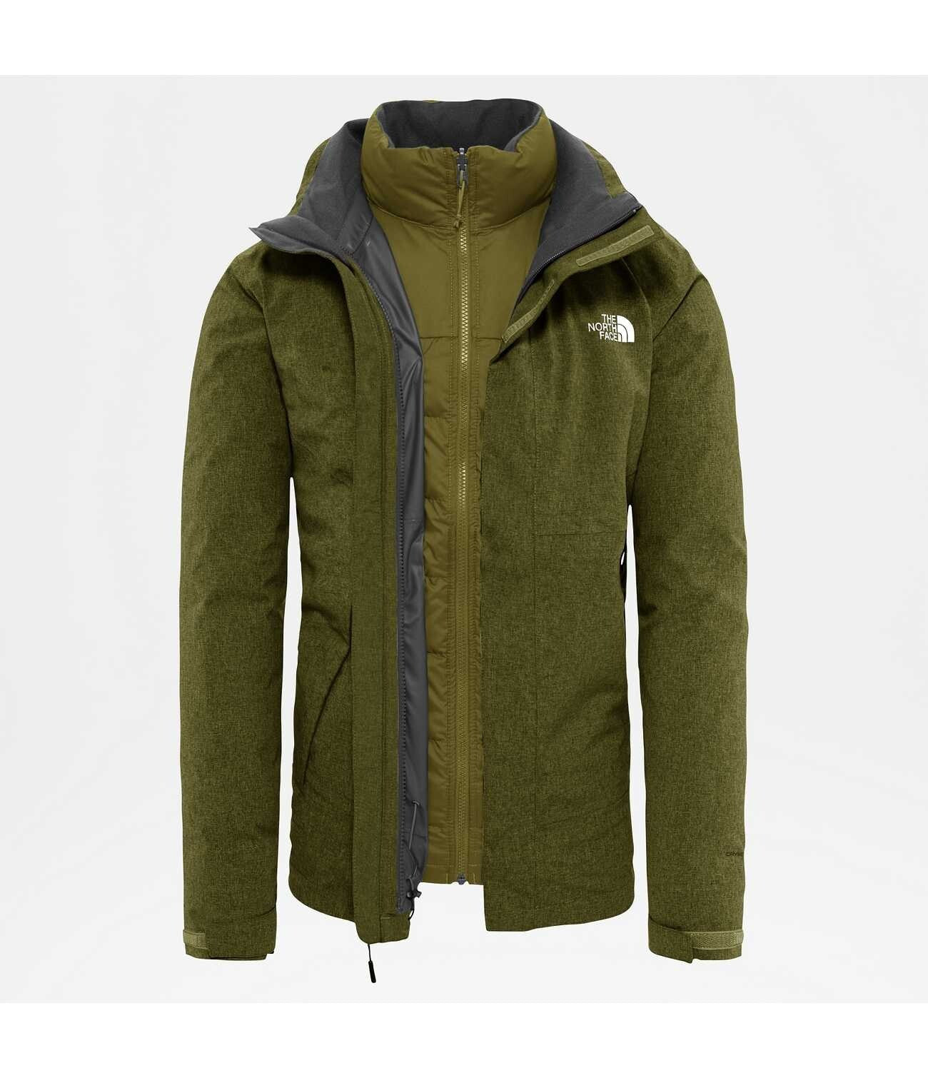 The North Face Mens Mountain Down Triclimate 3-In-1 Jacket / Green / RRP £315