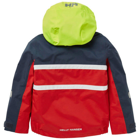 Helly Hansen Kids Saltholm Waterproof Ski Jacket / Navy Red / RRP £85