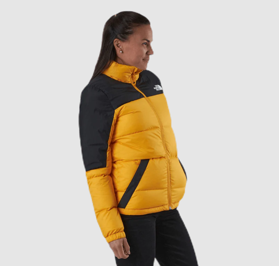 The North Face Women's Diablo Down Puffer Jacket / Yellow Black / RRP £300