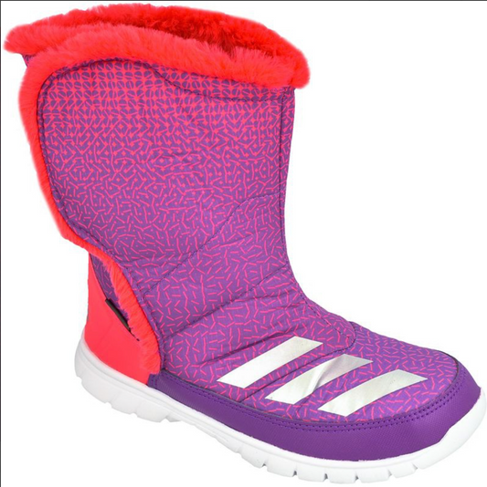 Adidas Youth Kids Lumi Lumi Snow Winter Boot Trainer / Pink / RRP £52