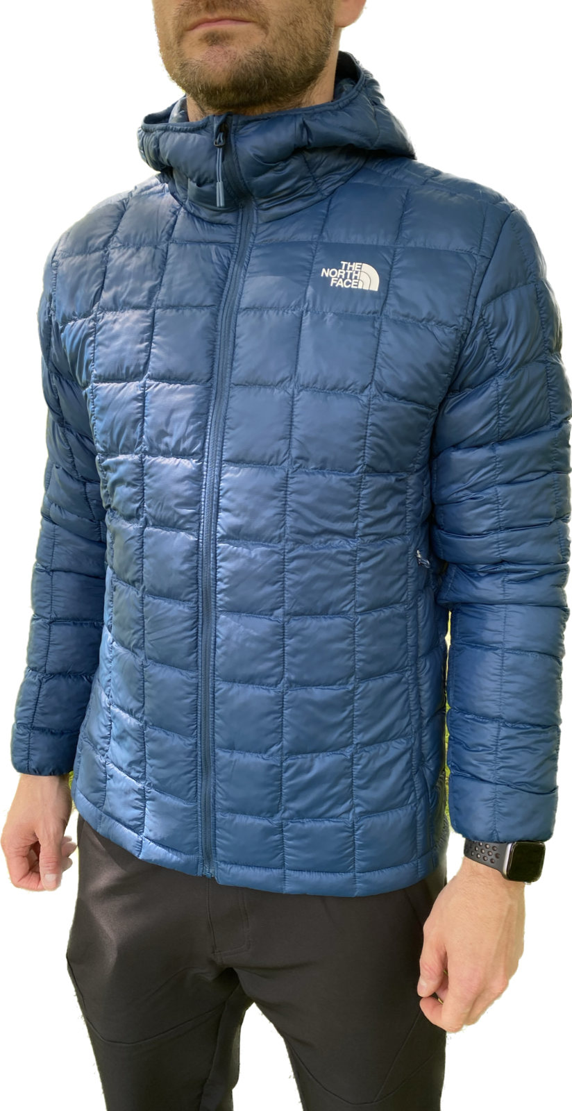 The North Face Men's Thermoball Eco Padded Hooded Jacket / Blue / RRP £180