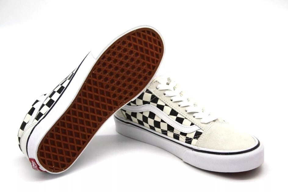 Vans Womens UA Old Skool (Checkerboard) / White Black / RRP £65