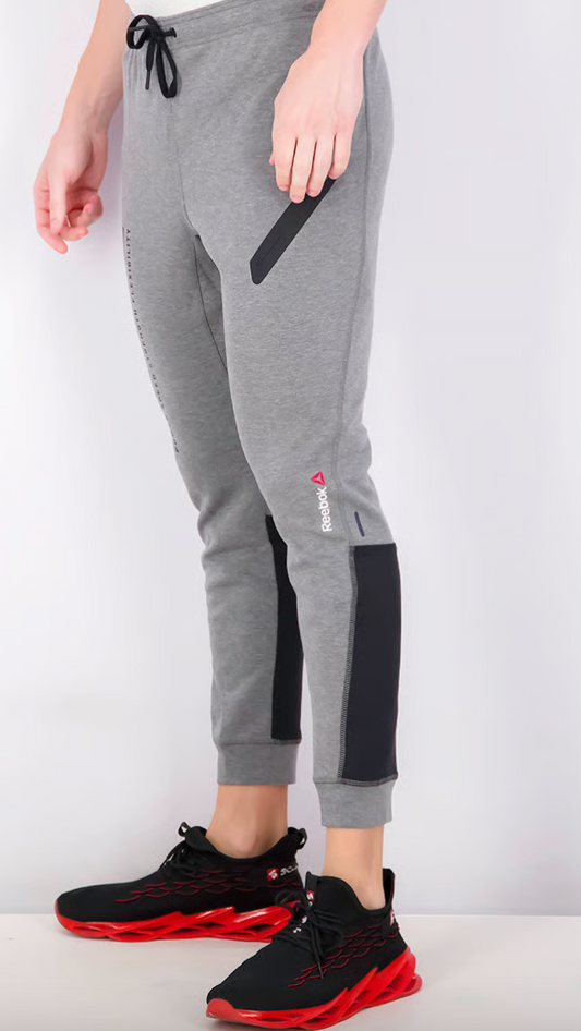 Reebok Mens Tracksuit Bottom Gym Jogger / Grey / RRP £52