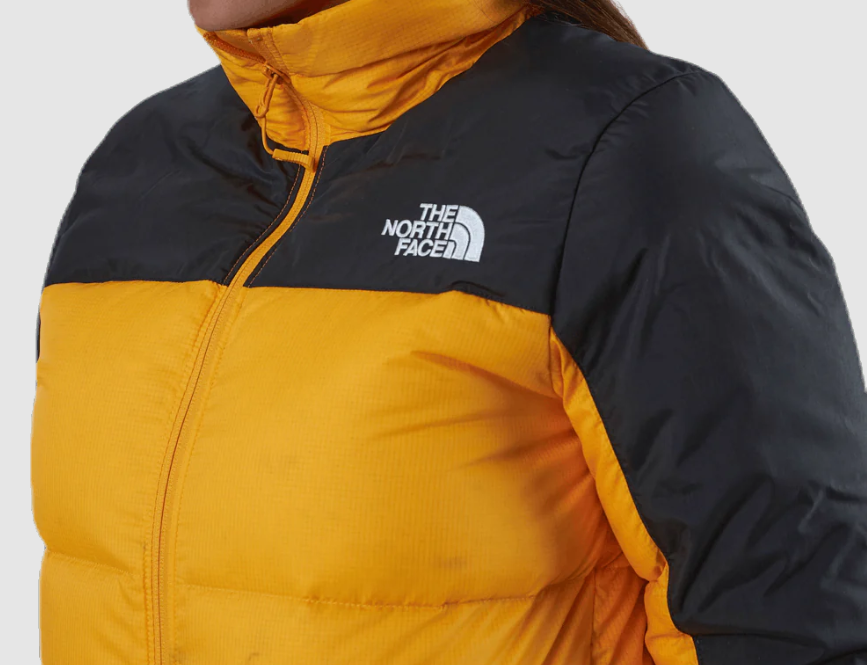 The North Face Women's Diablo Down Puffer Jacket / Yellow Black / RRP £300