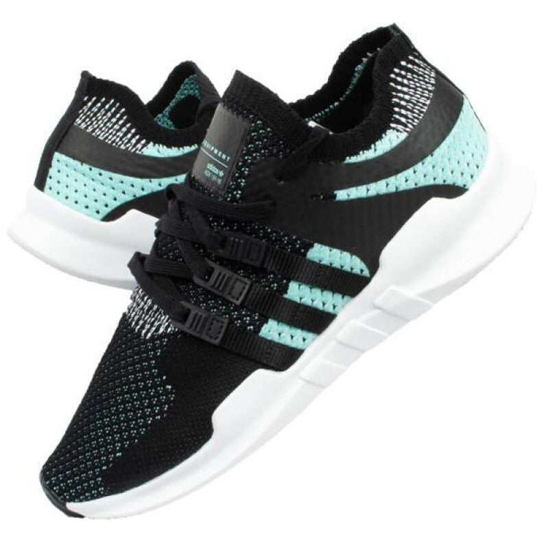Adidas Women's EQT Support ADV Primeknit Trainers / Black Aqua White / RRP £120