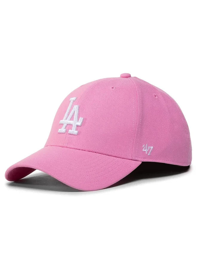 47 LA Dodgers Pink Cap / MVP Snapback Hat / Rose / RRP £25