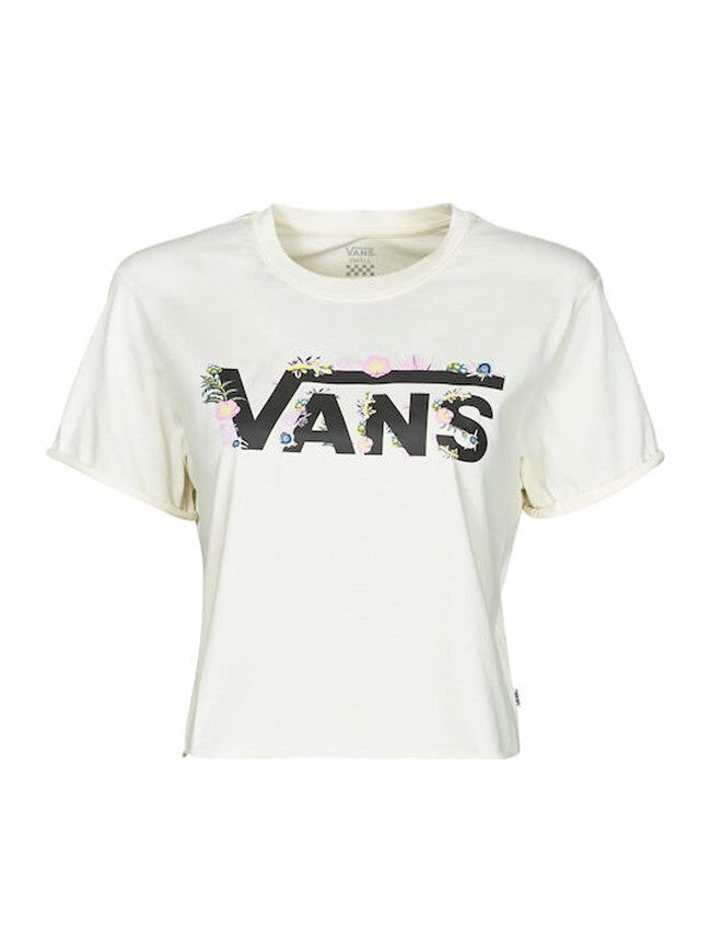 Vans Womens Blozzom Roll Out T-Shirt / Marshmallow / RRP £25