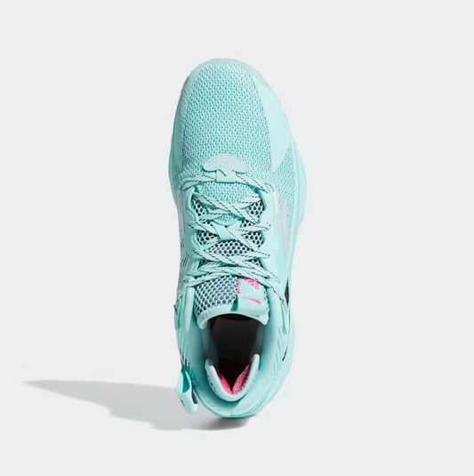 Adidas Mens Dame 8 Respect My Name Basketball Trainers / Aqua Blue / RRP £100