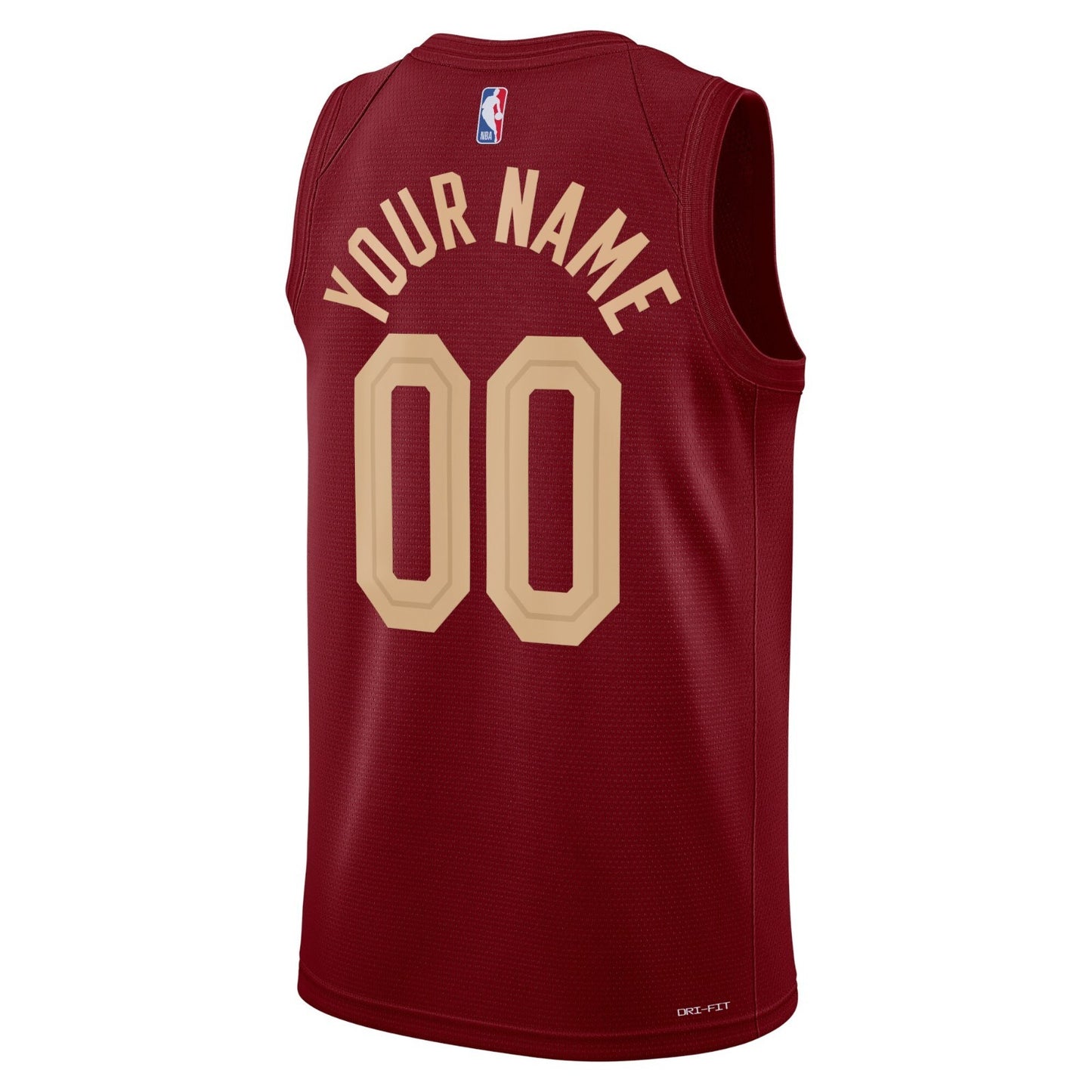 Nike Men's Cleveland Cavaliers Basketball Jersey / Red Gold / Blank / RRP £90