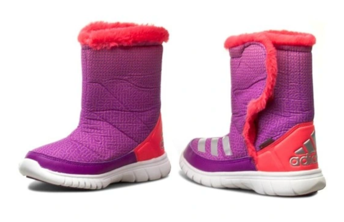 Adidas Youth Kids Lumi Lumi Snow Winter Boot Trainer / Pink / RRP £52