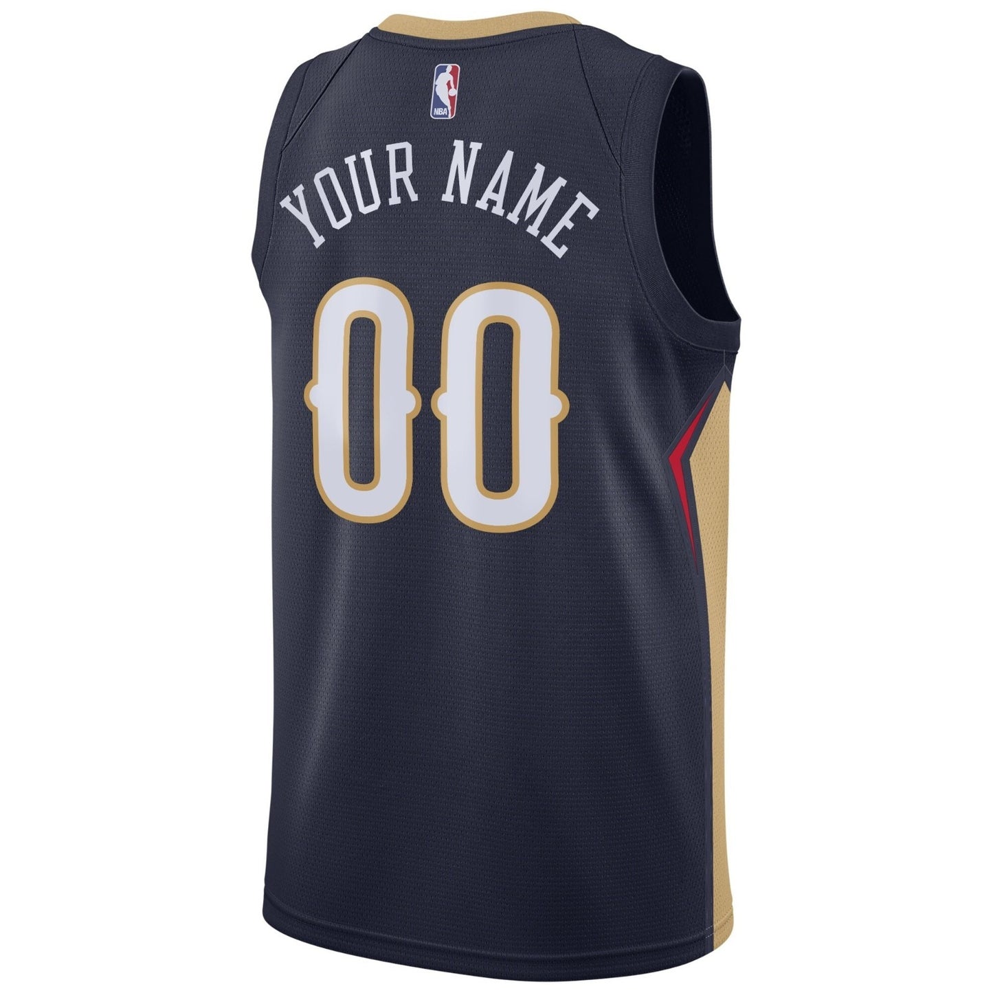 Nike Youth New Orleans Pelicans Blank Basketball Jersey / Navy Gold / RRP £75