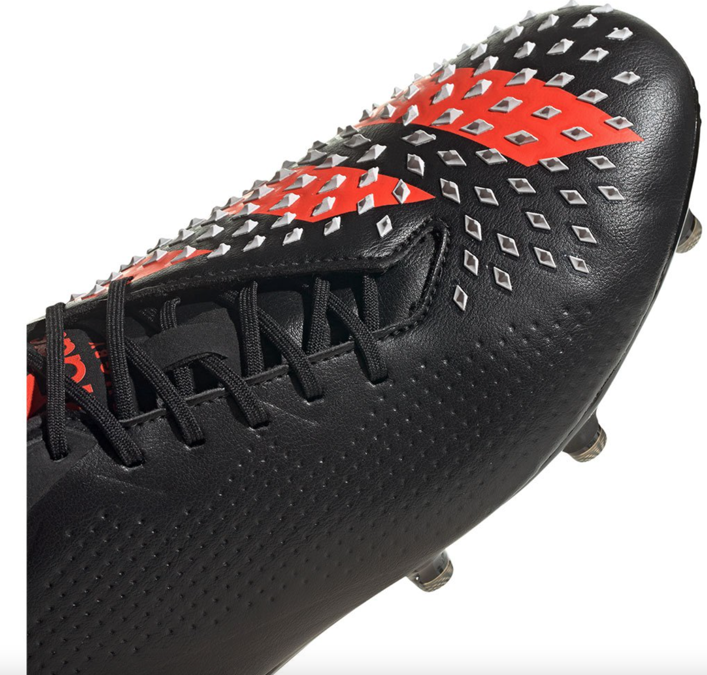 Adidas Mens Rugby Predator Malice LS FG Boots / Black Orange / RRP £180