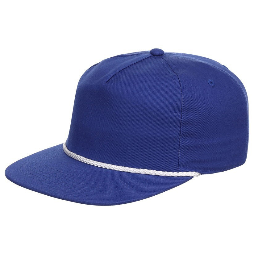 Crowns By Lids Unisex Plain Fairway Golfer Hat / Royal Blue / £23