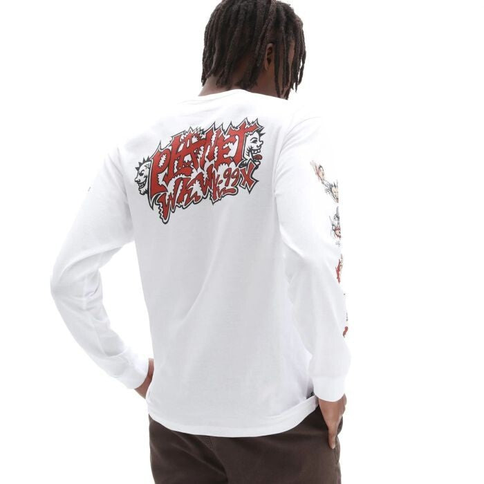 Vans Mens Off The Wall Gallery Dwinky KA Long Sleeve T Shirt /White / RRP £42