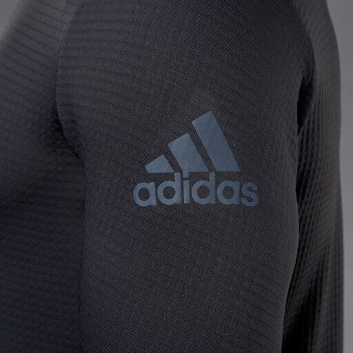 Adidas Men's Climaheat 1/4 Zip Long Sleeve Black Workout Top / RRP £95