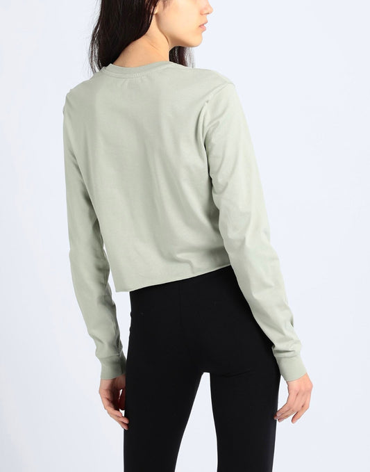 Vans Womens Long Sleeve Cropped T-Shirt / Desert Sage Green / RRP £37