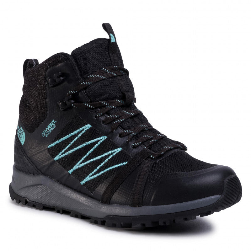 The North Face Women’s Litewave Fastpack II Mid WP Boots - Black/Aqua - RRP £100