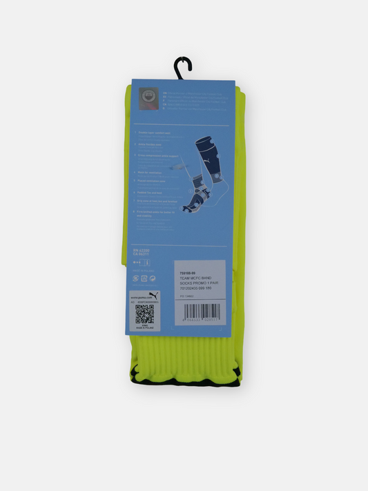 Puma Mens 2021-22 Manchester City Two-In-One Gk Socks / Yellow / RRP £15.99