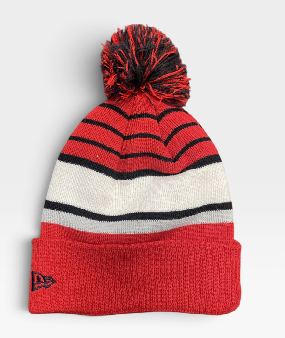 New Era St Louis Cardinals MLB Team Stripe Knit Hat / Navy / RRP £28