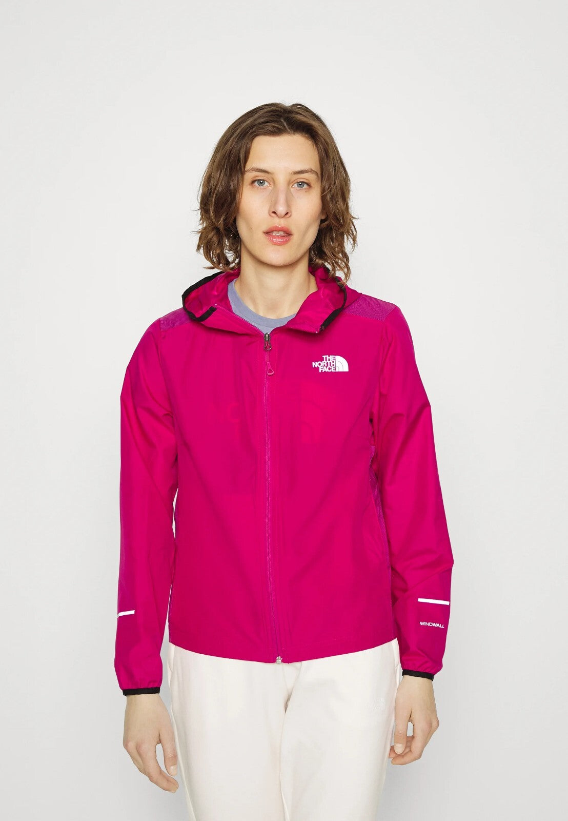 The North Face Womens Run Wind Jacket / Fuschia Pink / RRP £80