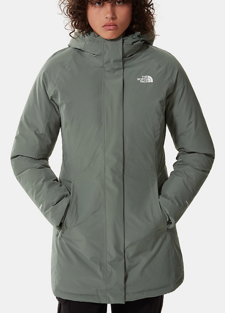 The North Face Women's Recycled Brooklyn Parka / BNWT / Wreath Green / RRP £330