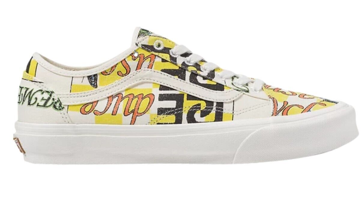 Vans Mens Old Skool Eco Theory Tapered 'White Yellow Black' / RRP £75