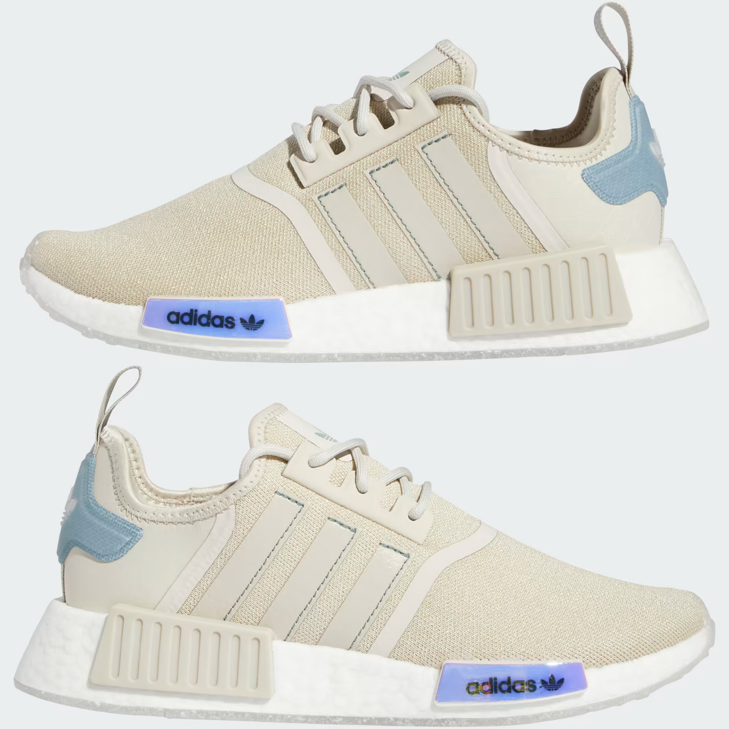 Adidas Womens NMD R1 Trainers / Beige Blue / RRP £110