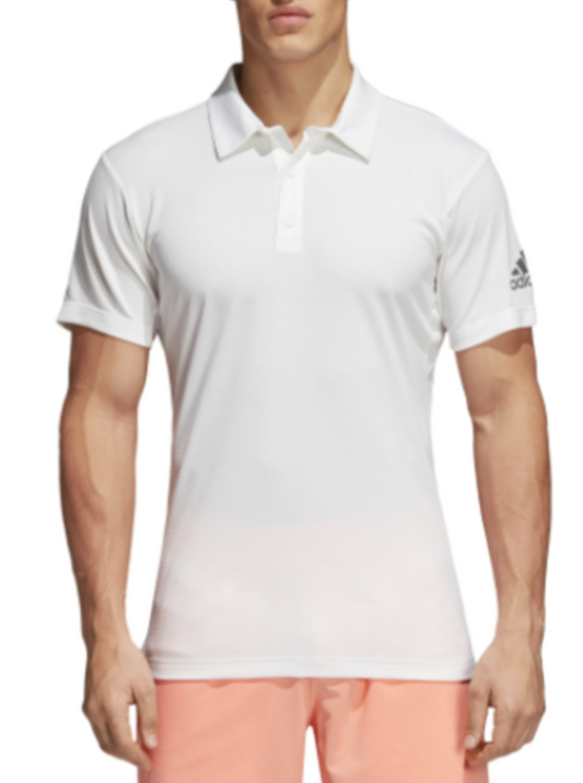 Adidas Mens Climachill Golf Tennis Polo / White / Athletic Fit / RRP £45