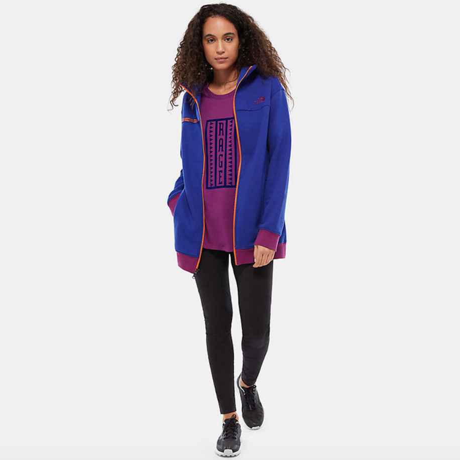 The North Face Womens 92 Rage Fleece Hoodie / Aztec Blue / RRP £115