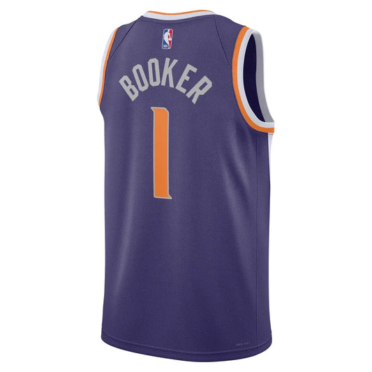 Nike Mens Pheonix Suns Devin Booker 1 Basketball Vest Jersey / Purple / RRP £100