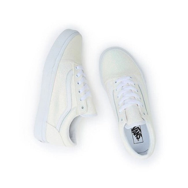 Vans Kids Glitter Old Skool Trainers / White / RRP £53