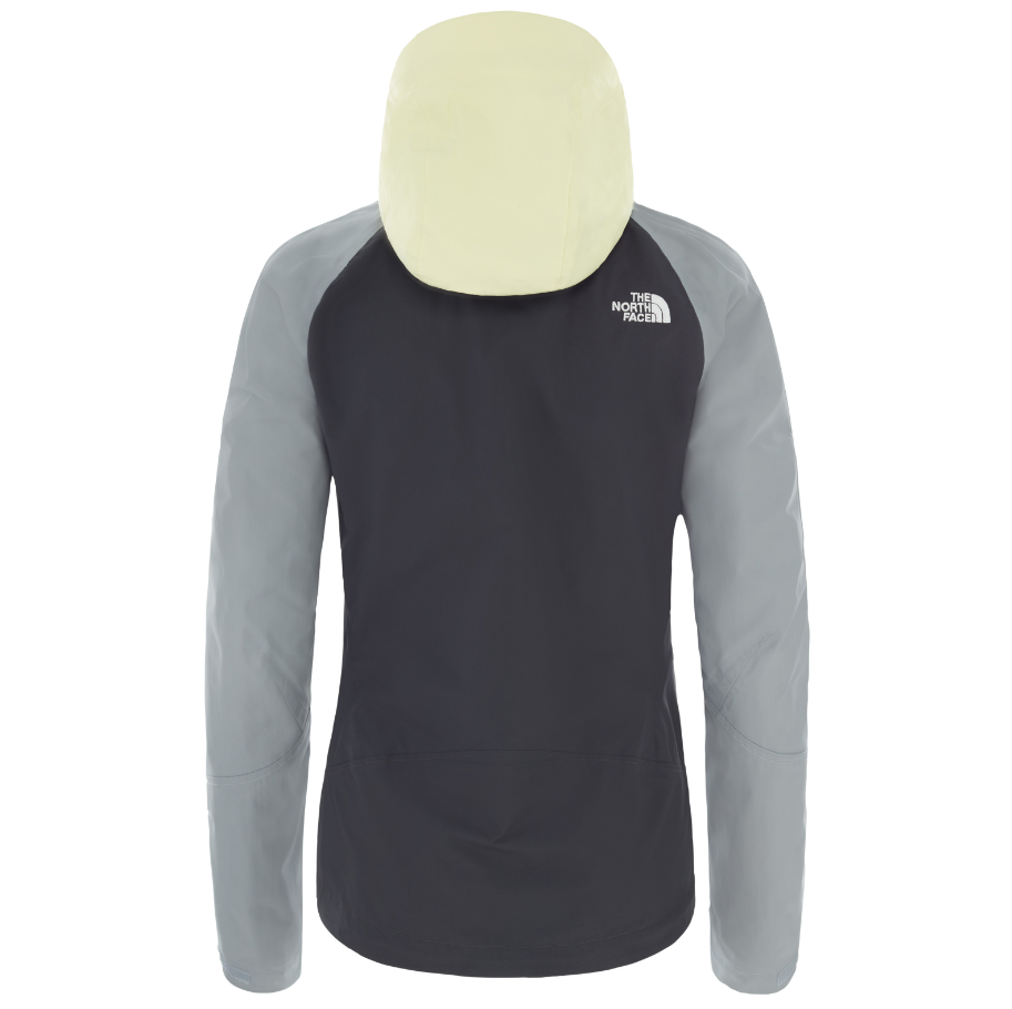 The North Face Women's Stratos Rain Jacket / Asphalt Grey / Yellow / RRP £145