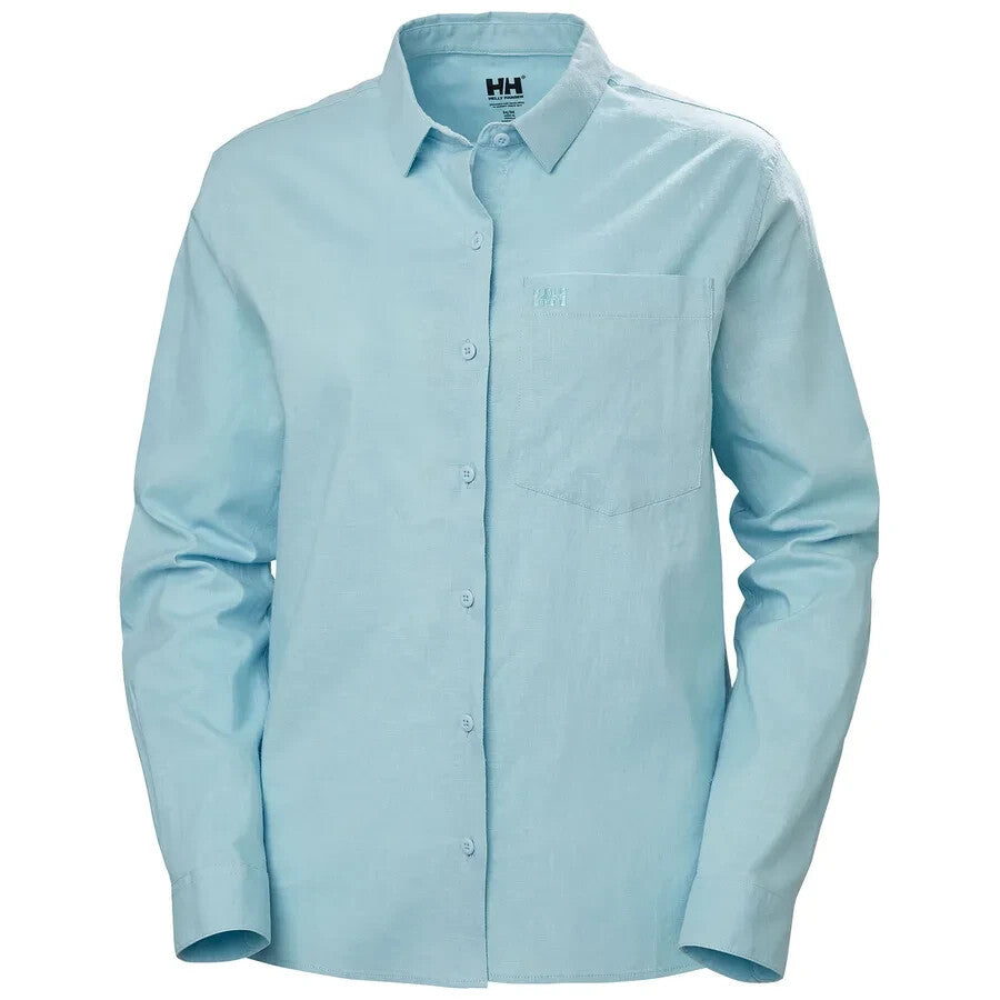 Helly Hansen Womens Club Casual Button Shirt / Cool Blue / RRP £85